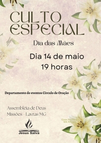 Culto Especial: Dia das Mães