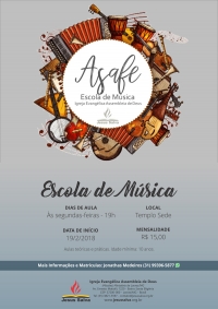 Escola de m&uacute;sica ter&aacute; in&iacute;cio em fevereiro, matricule-se