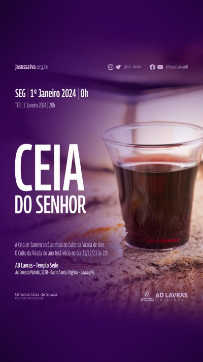 Ceia do Senhor de janeiro de 2024