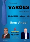 1º Encontro de Varões - Evadecal será realizado no dia 22 de abril