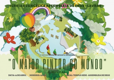 Departamento Infantil apresentar&aacute; o musical de p&aacute;scoa "O maior pintor do mundo"