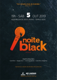6&ordf; Noite Black ser&aacute; realizada no dia 5 de outubro