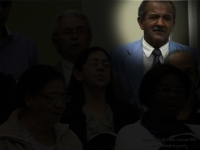 Em destaque: irm&atilde;o Jorge, louvando no coral da igreja.