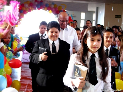 Departamento Infantil participa do aniversário do Pastor Cerqueira