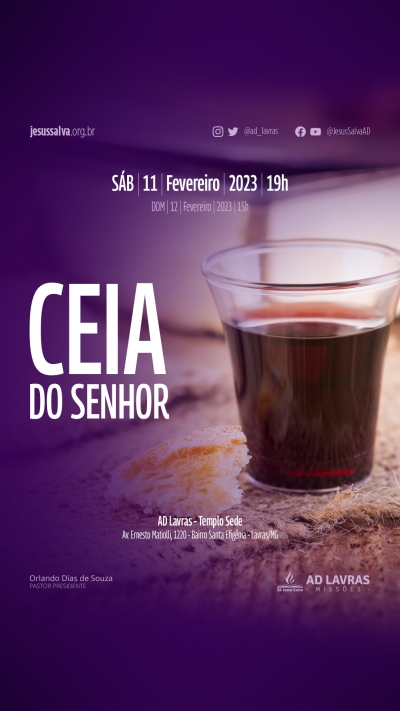 Ceia do Senhor de fevereiro de 2023