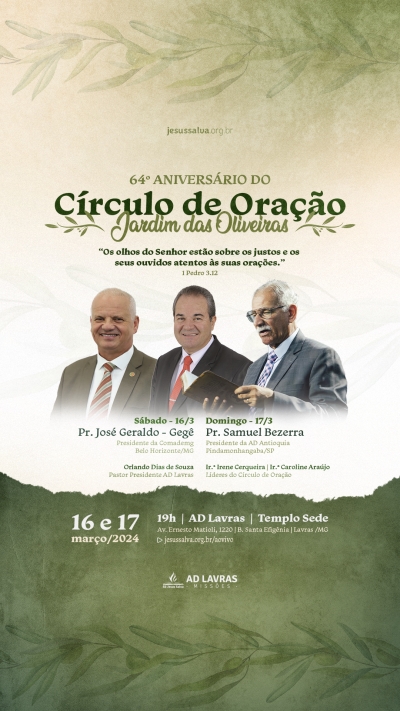 64&ordm; Anivers&aacute;rio do C&iacute;rculo de Ora&ccedil;&atilde;o Jardim das Oliveiras