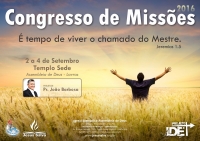 Semeadecal realizar&aacute; Congresso de Miss&otilde;es no pr&oacute;ximo fim de semana