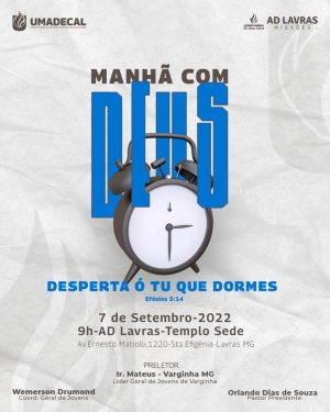 Manhã com Deus será realizada no feriado de 7 de setembro