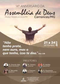 14º Aniversário da Assembleia de Deus em Carrancas/MG