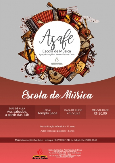Inscri&ccedil;&otilde;es abertas para aulas de m&uacute;sica