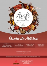 Inscri&ccedil;&otilde;es abertas para aulas de m&uacute;sica