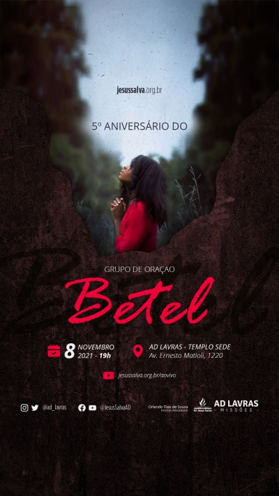 Grupo de Ora&ccedil;&atilde;o Betel comemora 5&ordm; anivers&aacute;rio em novembro