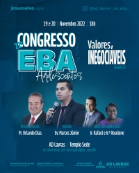 Congresso EBA - Evento reunir&aacute; os adolescentes com o tema 'Valores Inegoci&aacute;veis'