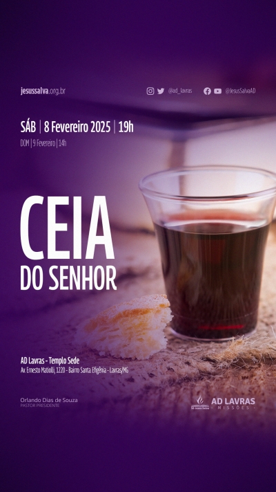 Ceia do Senhor de fevereiro de 2025