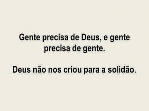 GENTE PRECISA DE GENTE