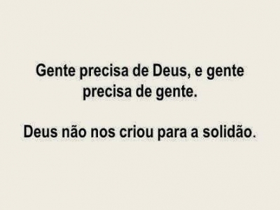 GENTE PRECISA DE GENTE