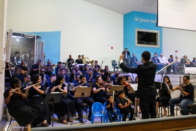 Banda de Música Lira Cristã celebrou 41 anos em culto de ação de graças