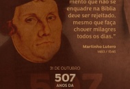 31 de outubro - 507 anos da Reforma Protestante